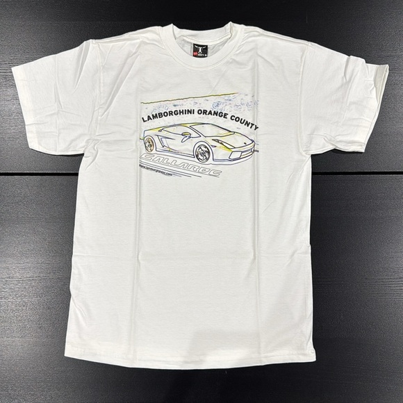 Lamborghini Orange County Gallardo White T-Shirt - Medium - Picture 1 of 6